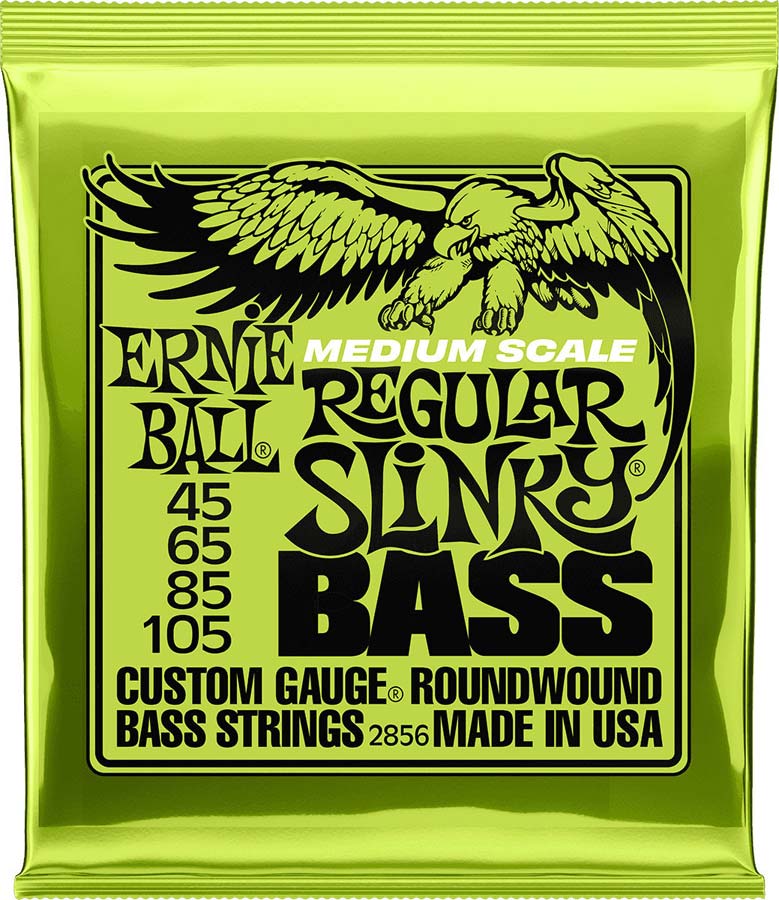 ERNIE BALL 2856 REGULAR SLINKY MEDIUM SCALE 45-105