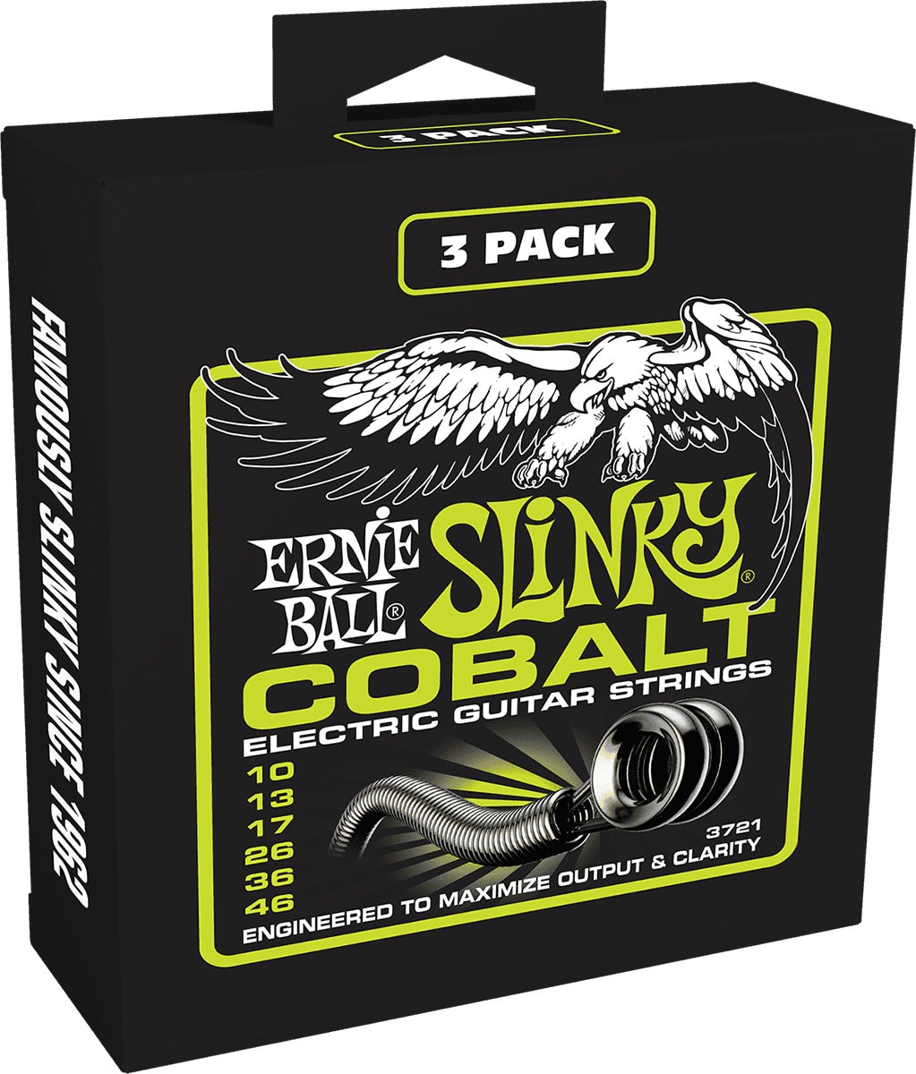 ERNIE BALL SLINKY COBALT 10-46 PACK DE 3