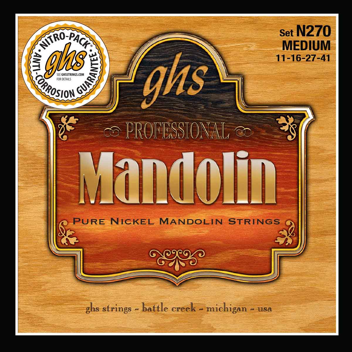 GHS MANDOLINE PURE NICKEL MEDIUM 11-16-27-41