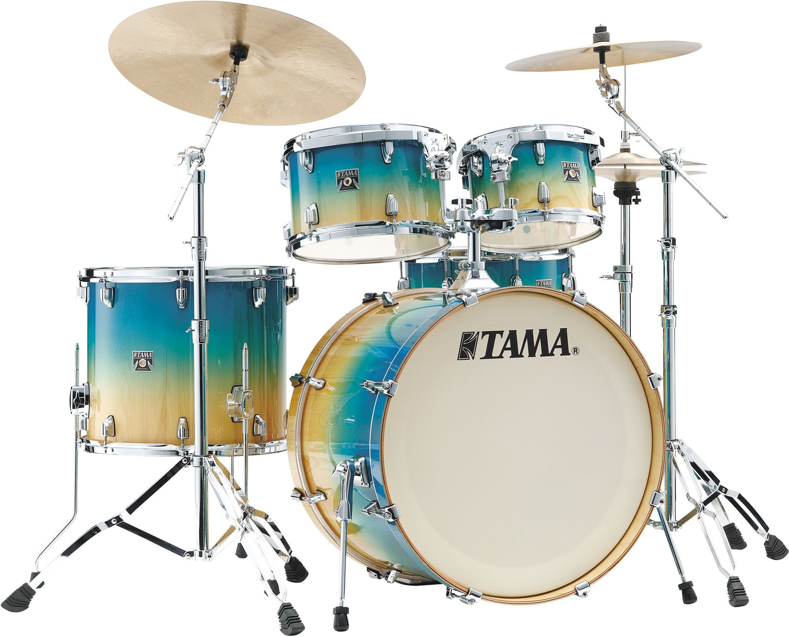 TAMA SUPERSTAR CLASSIC STAGE 22 + HARDWARE CARIBBEAN LACEBARK PINE FADE