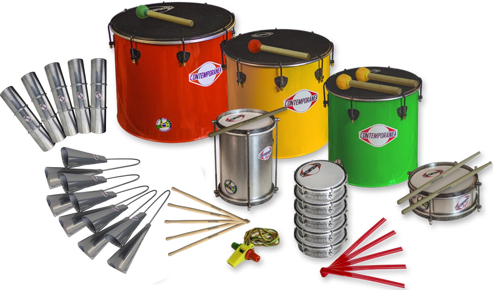 CONTEMPORANEA PACK SAMBA NESTING 21 INSTRUMENTS