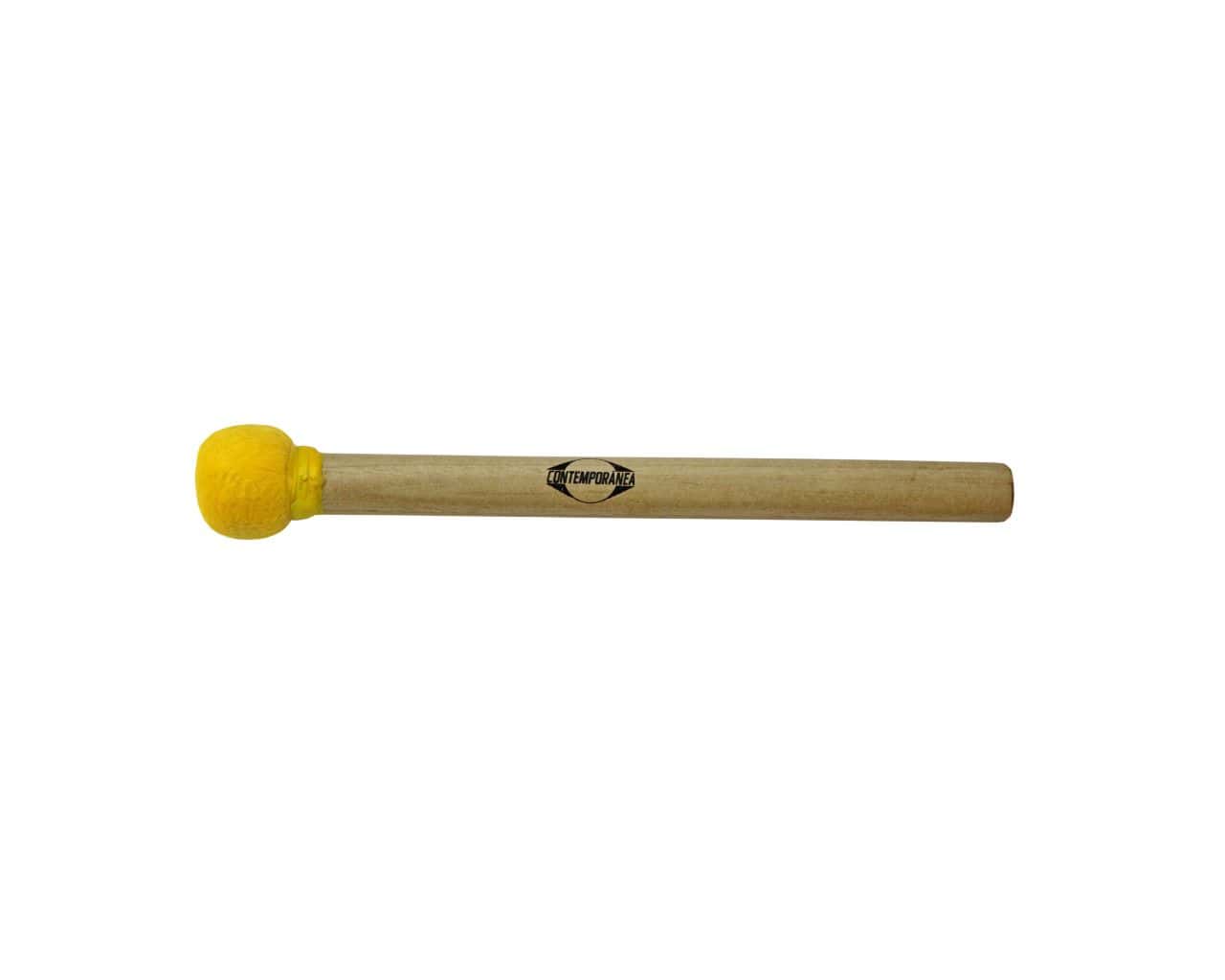 CONTEMPORANEA C-BS09Y - MAILLOCHE DE SURDO JAUNE BOIS PETITE TETE, 30CM 