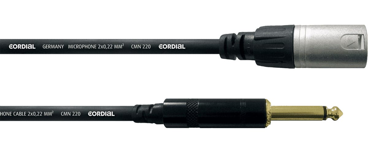 CORDIAL CBLE AUDIO XLR MLE/JACK MONO 5 M