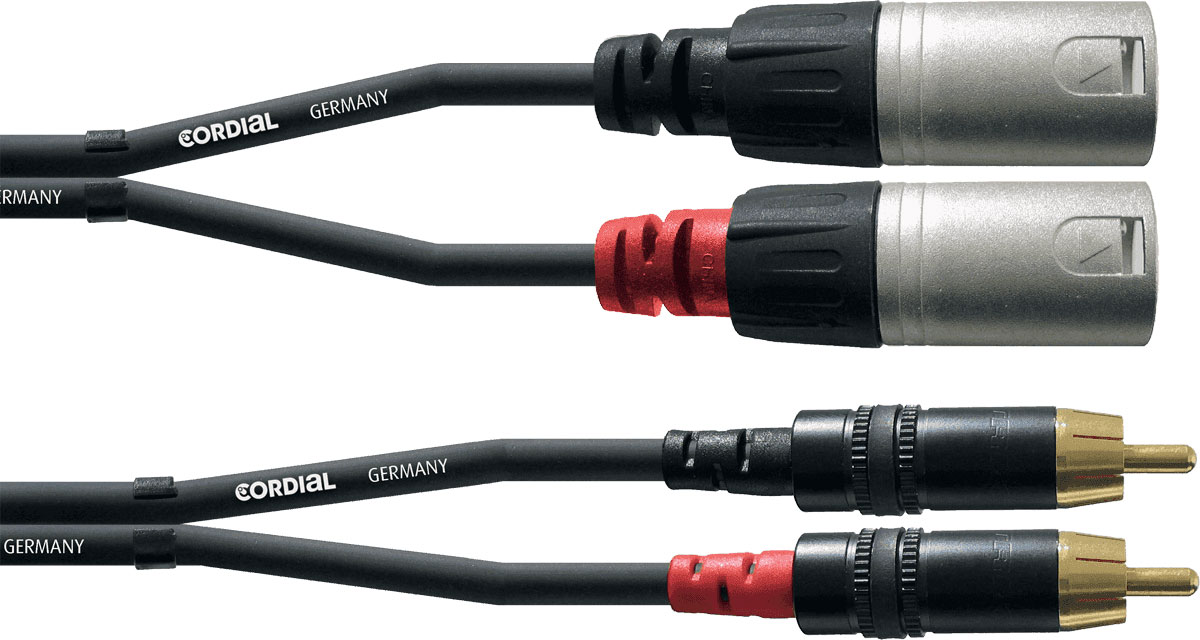 CORDIAL CBLE AUDIO DOUBLE XLR MLE/RCA 1,5 M