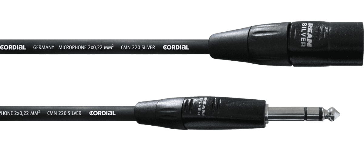 CORDIAL CBLE AUDIO XLR MLE/JACK STRO 3 M