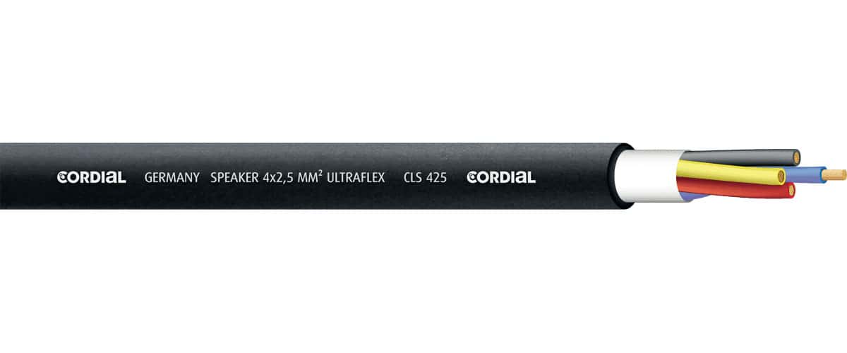 CORDIAL BOBINE DE CABLE H.P. 4 X 2,5 MM 100 M