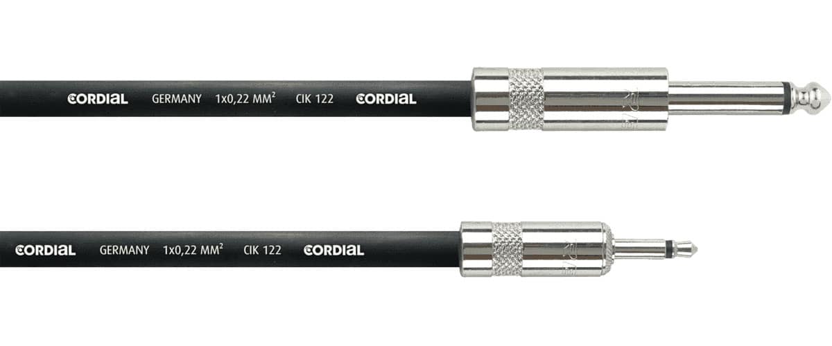 CORDIAL CABLE PATCH MODULAIRE JACK/MINIJACK MONO 2 M