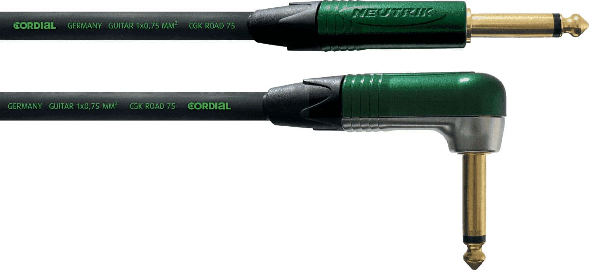 CORDIAL CABLE GUITARE JACK DROIT/COUD 3 M VERT