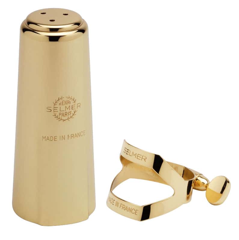 SELMER LIGATURE + COUVRE BEC VERNIS