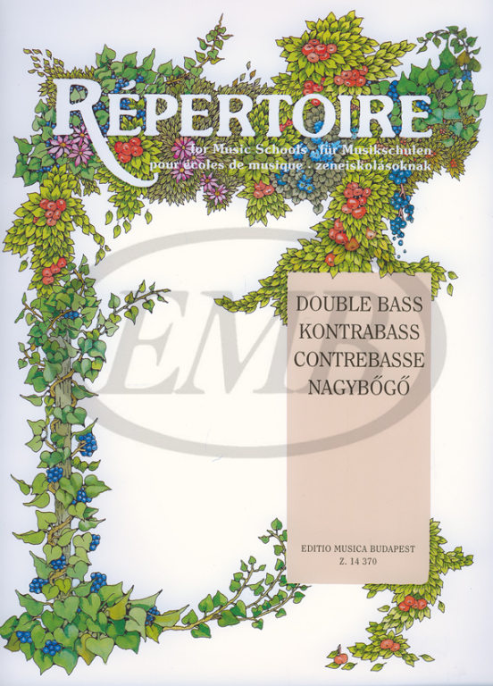 EMB (EDITIO MUSICA BUDAPEST) REPERTOIRE FOR MUSIC SCHOOLS - DOUBLE BASS