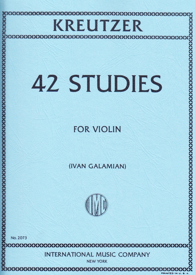 IMC KREUTZER - 42 ETUDES POUR VIOLON (GALAMIAN)