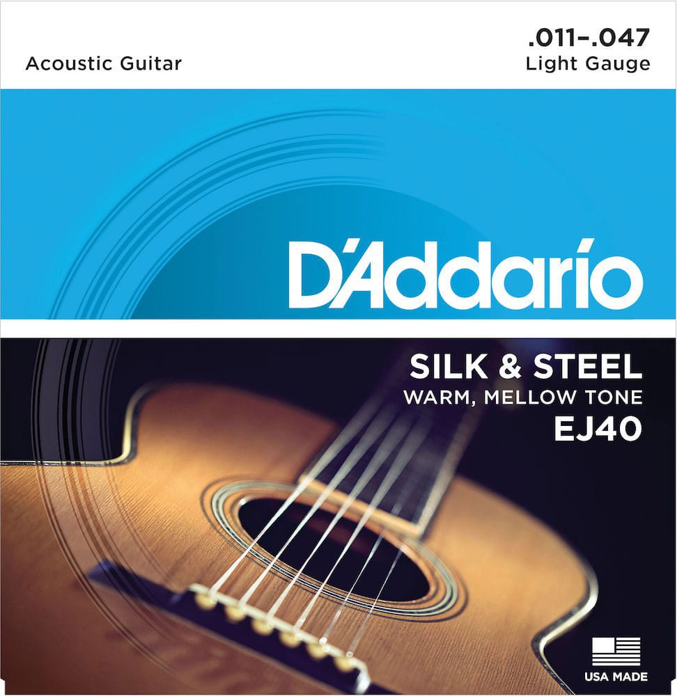 D'ADDARIO AND CO EJ40 SILK & STEEL LIGHT 11-47