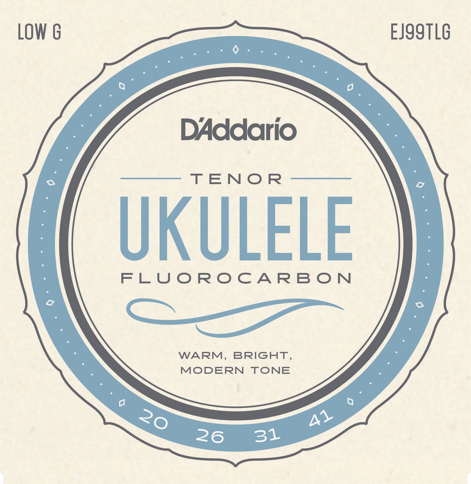 D'ADDARIO AND CO EJ99TLG CORDES POUR UKULELE TENOR SOL GRAVE