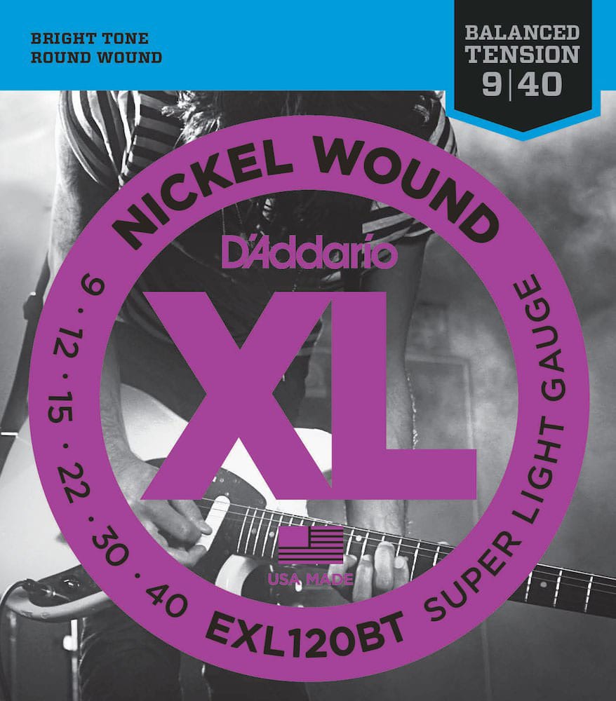 D'ADDARIO AND CO EXL120BT NICKEL WOUND SUPER LIGHT 9-40