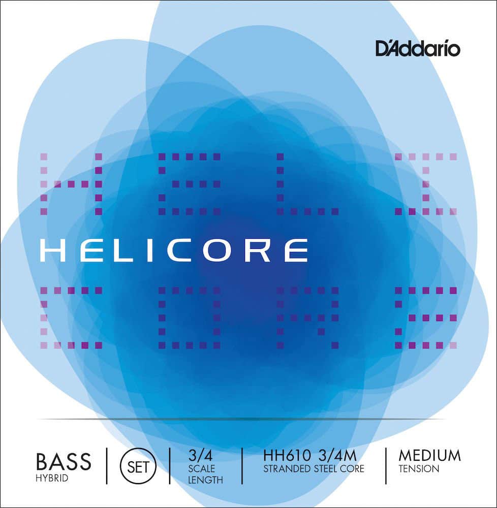 D'ADDARIO AND CO 3/4 HELICORE HYBRID JEU MEDIUM 