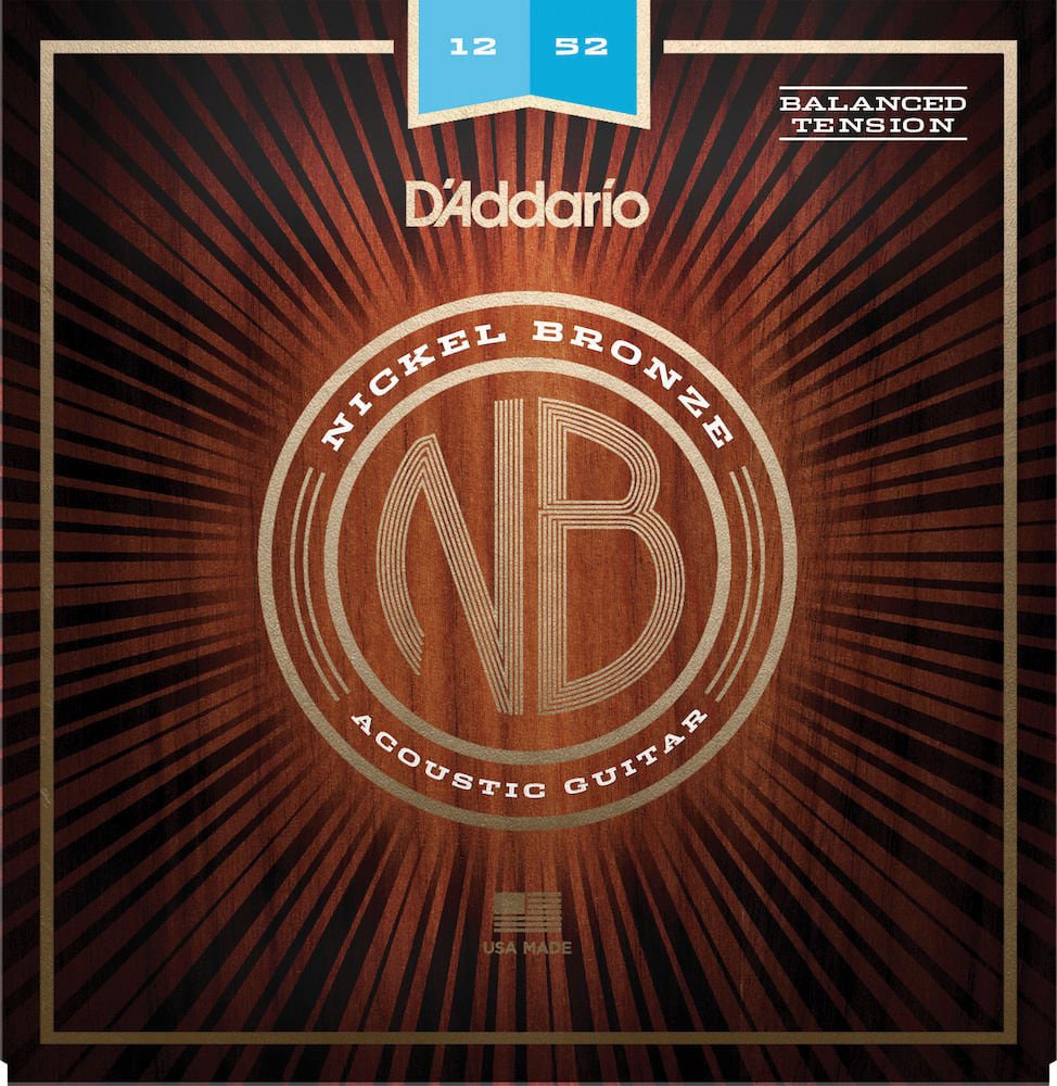 D'ADDARIO AND CO NB1252BT NICKEL BRONZE BALANCED TENSION LIGHT 12-52