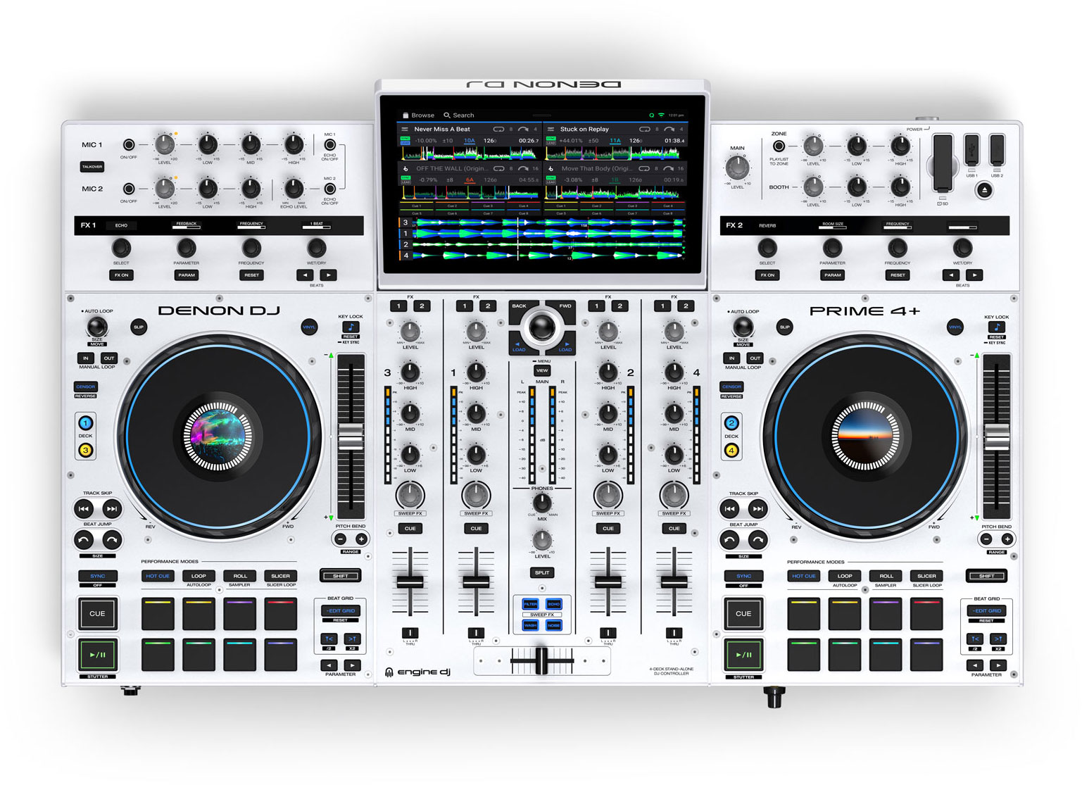 DENON DJ PRIME 4 + LIMITED WHITE EDITION