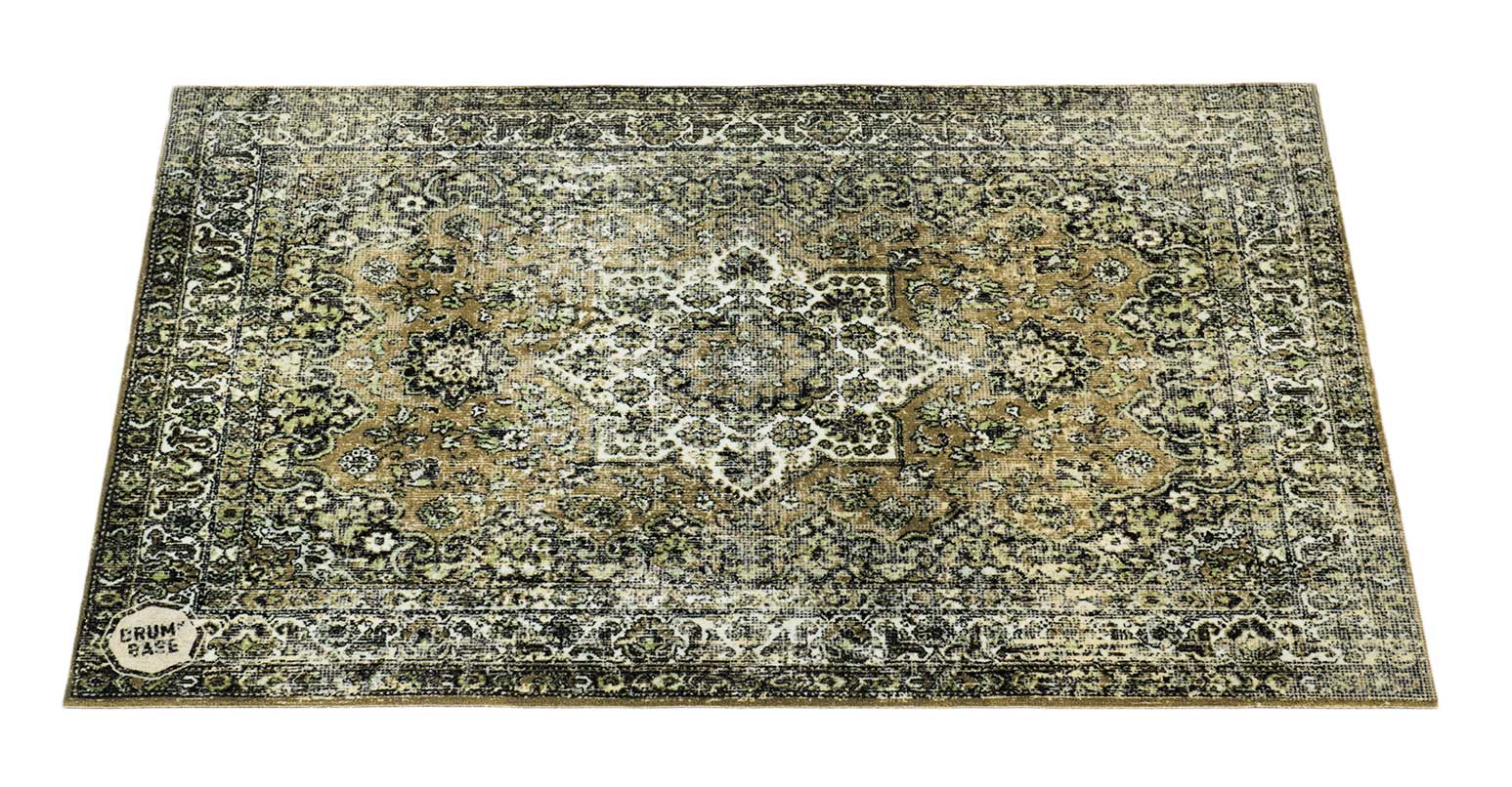 DRUM N BASE TAPIS VINTAGE PERSIAN 1.30 X 0.90M ANTIDERAPANT - GREEN