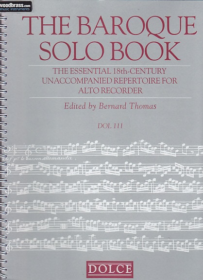 DOLCE THE BAROQUE SOLO BOOK - FLUTE A BEC ALTO SOLO