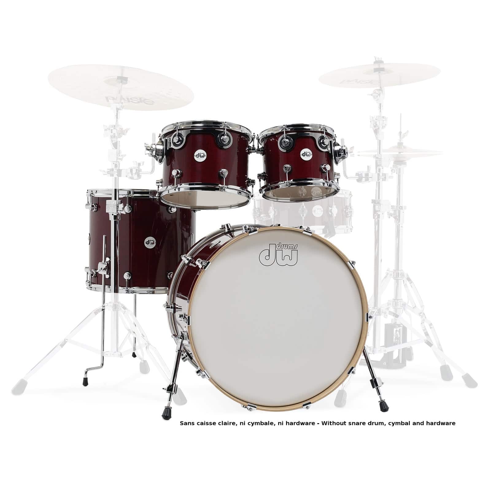 DW DRUM WORKSHOP DW DESIGN 22 STAGE 4 FUTS CHERRY STAIN 