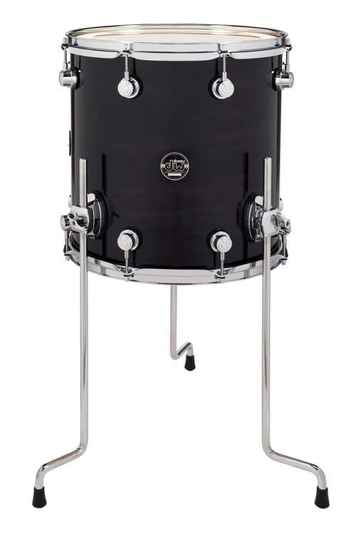 DW DRUM WORKSHOP TOM BASSE 16X14 PERFORMANCE LACQUER EBONY STAIN