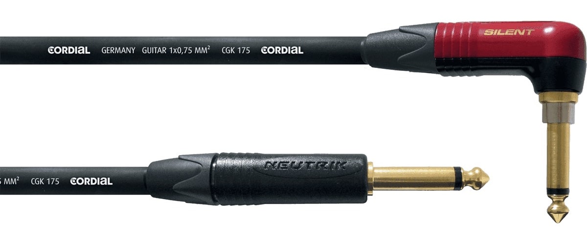 CORDIAL CABLE GUITARE JACK DROIT/COUD SILENT 6 M