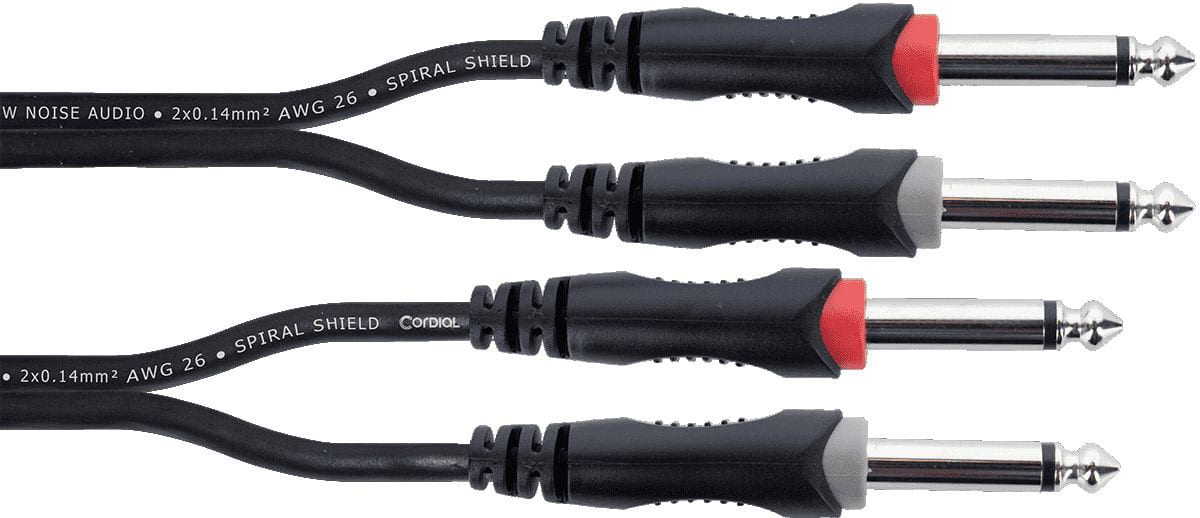 CORDIAL CBLE AUDIO DOUBLE JACKS MONO 3 M