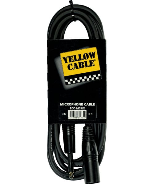 YELLOW CABLE CORDON JACK XLR 3 M