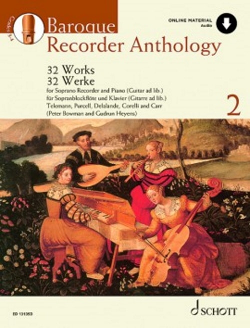 SCHOTT BOWMAN P./ HEYENS G. - BAROQUE RECORDER ANTHOLOGY VOL.2