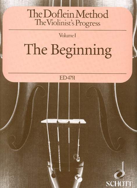 SCHOTT THE DOFLEIN METHOD VOL.1 THE BEGINNING