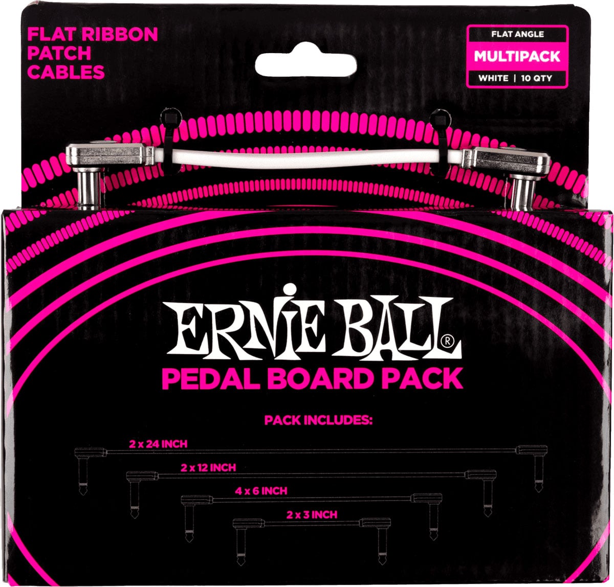 ERNIE BALL PATCH MULTIPACK - COUD FIN ET PLAT - BLANC