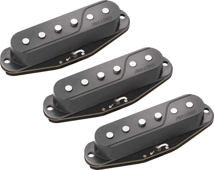 FISHMAN FLUENCE SIMPLE BOBINAGE SET 3 MICROS NOIRS