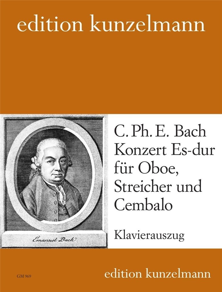 KUNZELMANN BACH C.P.E. - OBOE CONCERTO IN E-FLAT MAJOR - HAUTBOIS ET PIANO 