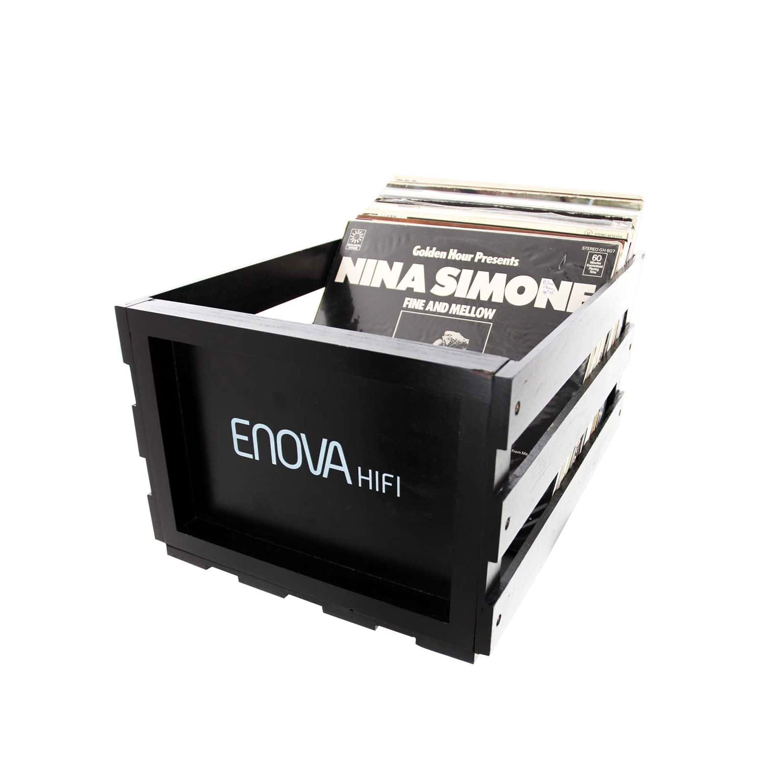 ENOVA HIFI VINYL BOX STORAGE 120 BLACK - VBS 120 BL