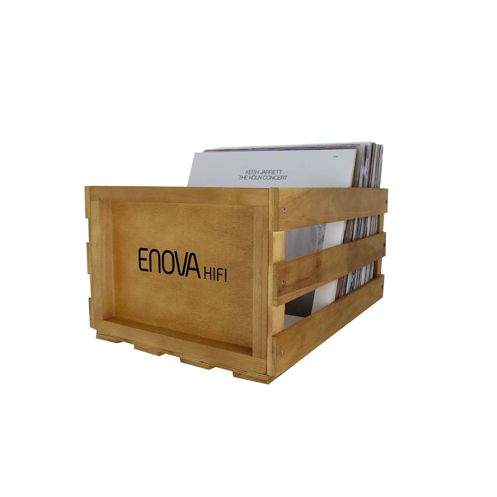 ENOVA HIFI VINYL BOX STORAGE 120 WOOD - VBS 120 WD