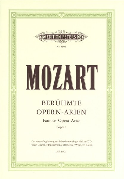 EDITION PETERS MOZART WOLFGANG AMADEUS - OPERA ARIAS - SOPRANO