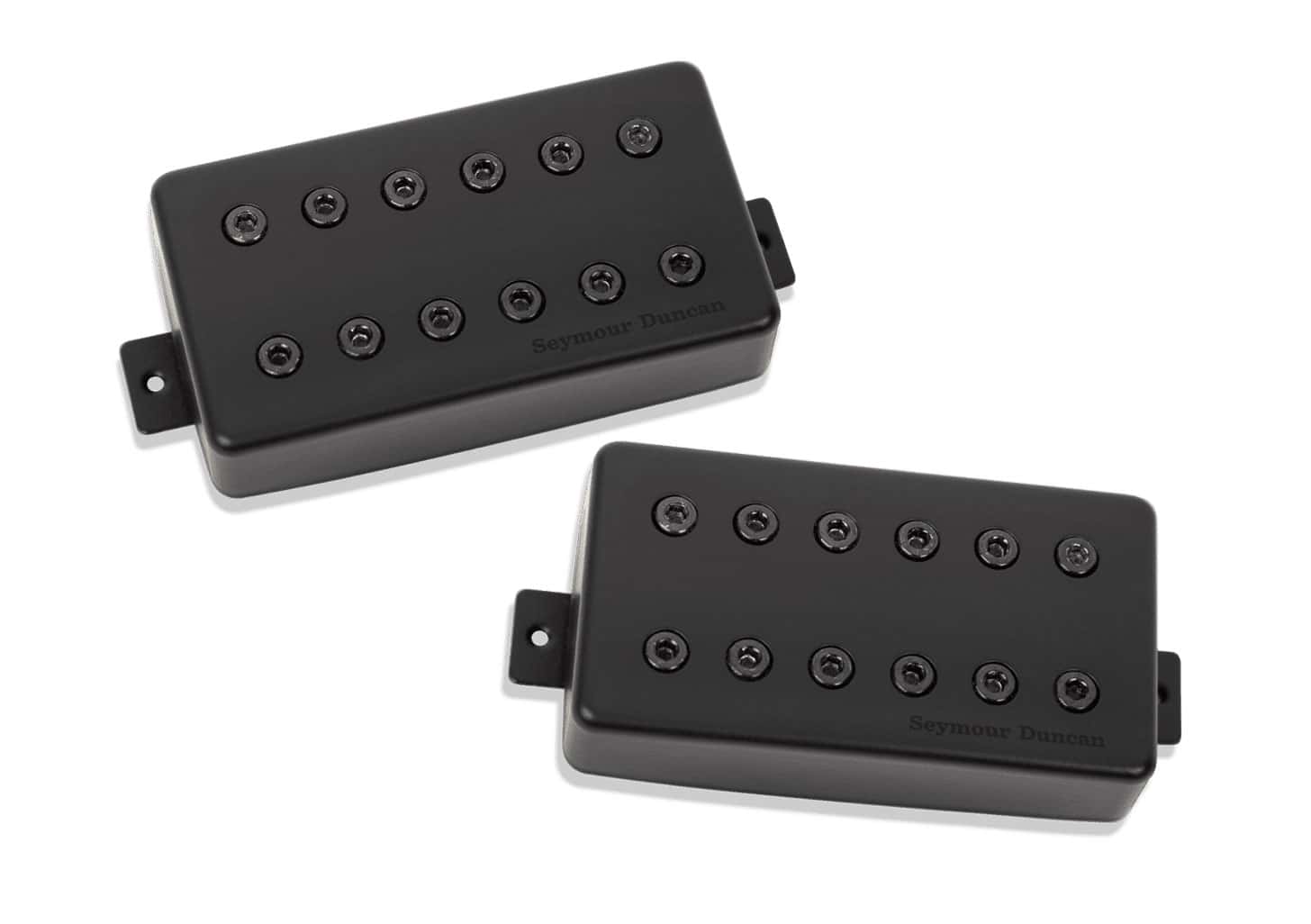 SEYMOUR DUNCAN SET DE MICROS HUMBUCKER SIGNATURE MARK HOLCOMB SCARLET ET SCOURGE CAPOTS NOIRS