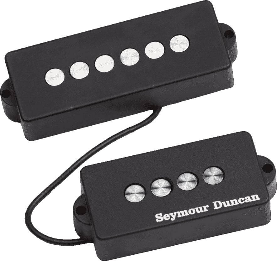 SEYMOUR DUNCAN MICROS BASSE SIMPLE PB QUARTER POUND KIT, SINGLE COIL, NOIR, 5 CORDES