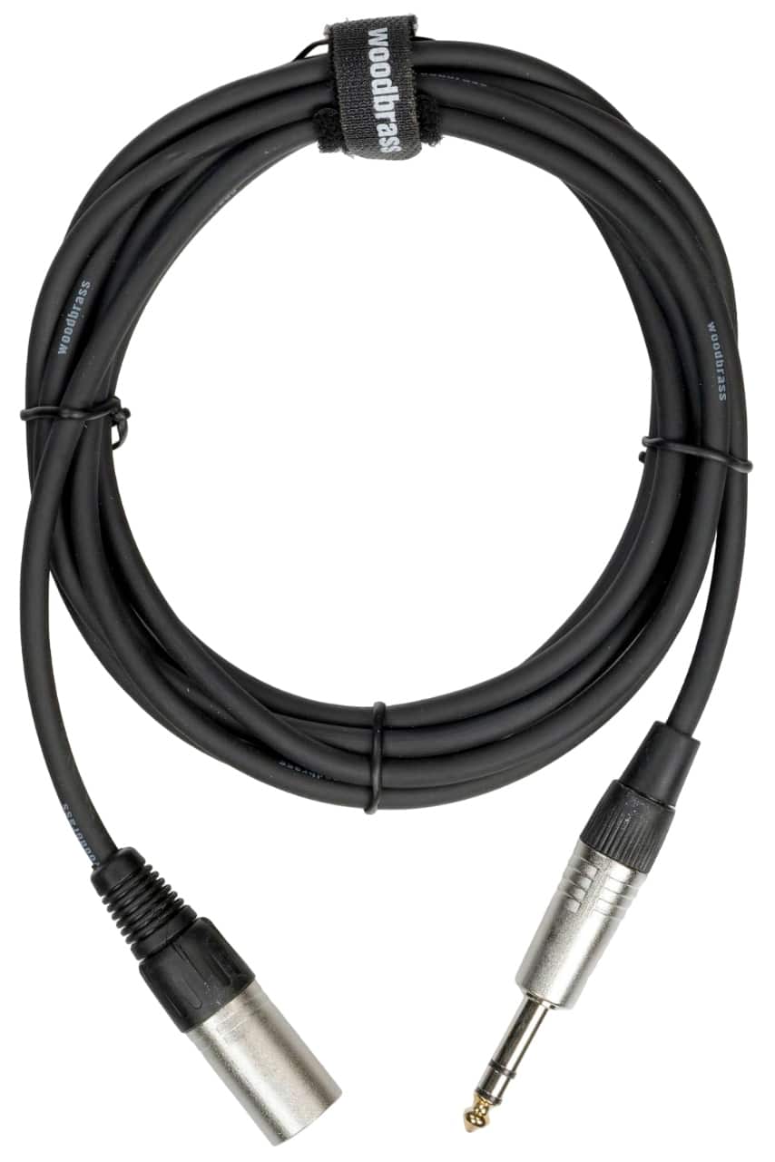 WOODBRASS AC66 - XLR MALE / JACK STEREO - 3M