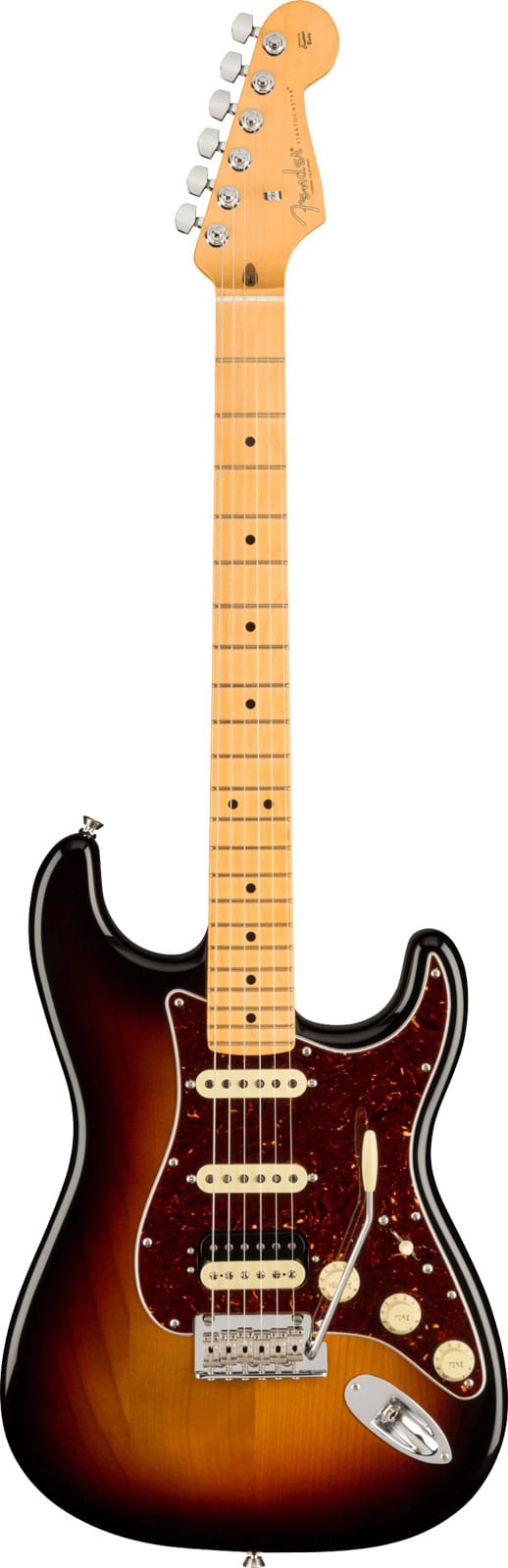 FENDER AMERICAN PROFESSIONAL II STRATOCASTER HSS MN, 3-COLOR SUNBURST