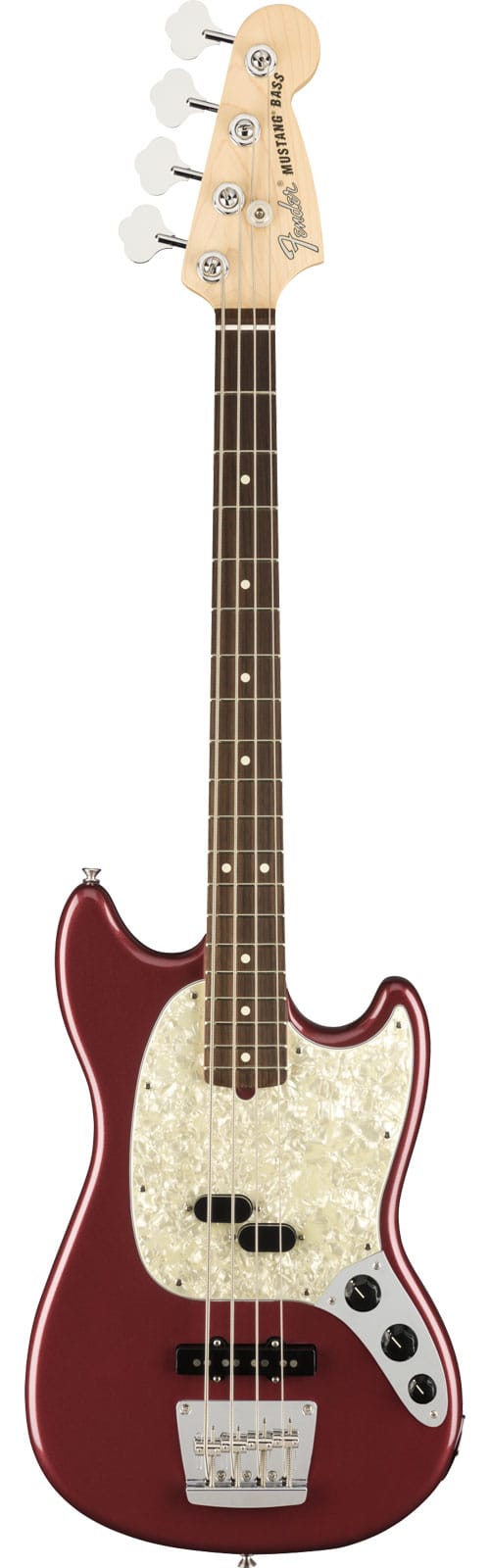 FENDER AMERICAN PERFORMER MUSTANG BASS RW, AUBERGINE