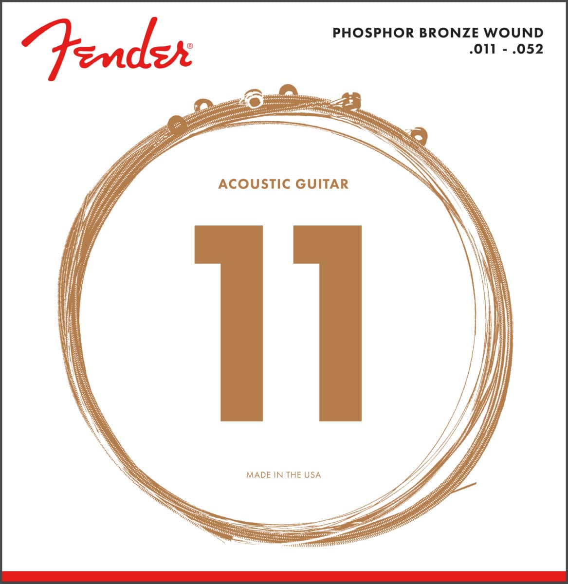 FENDER PHOSPHOR BRONZE WOUND 11-52