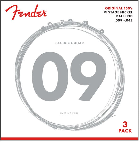 FENDER ORIGINAL 150 VINTAGE NICKEL 9-42 PACK DE 3