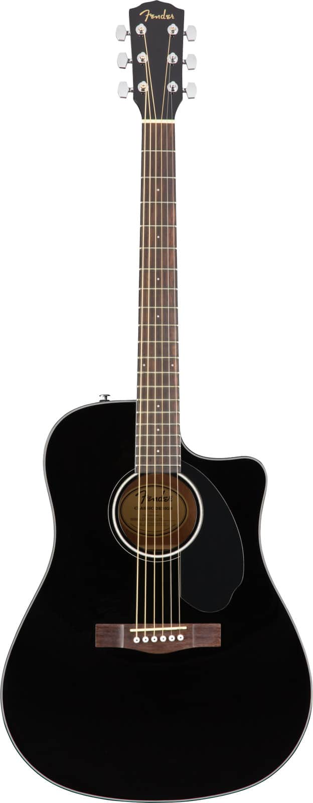 FENDER CD-60SCE DREADNOUGHT WLNT, BLACK