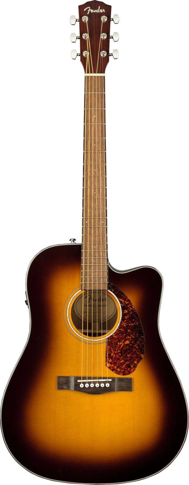 FENDER CD-140SCE DREADNOUGHT WLNT, SUNBURST W-CASE