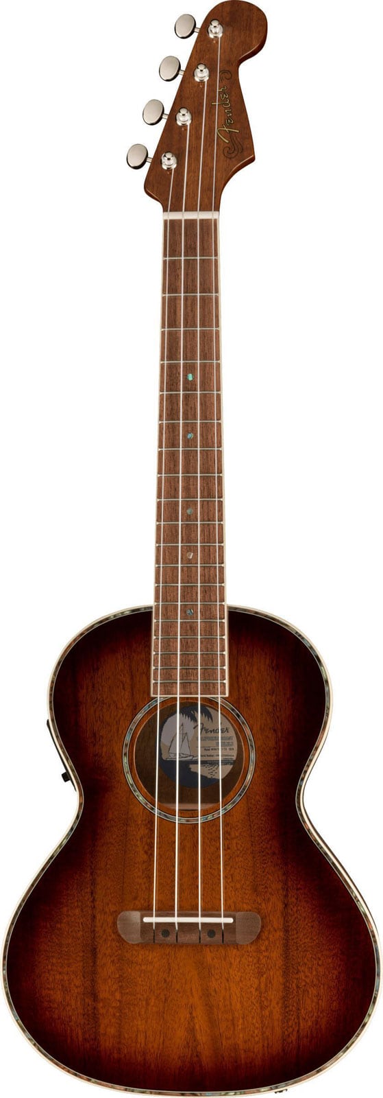 FENDER MONTECITO TENOR UKULELE WALNUT SHADED EDGE BURST