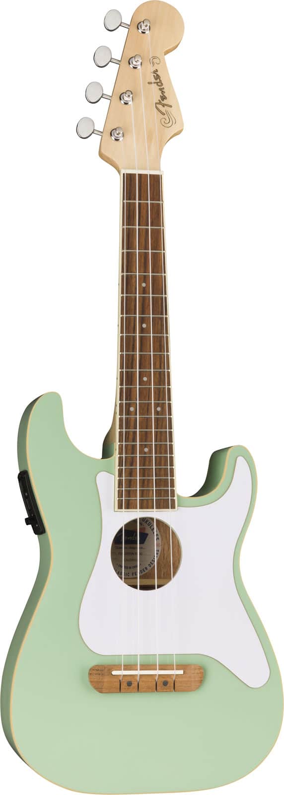 FENDER FULLERTON STRAT UKE WN WHITE PICKGUARD SURF GREEN