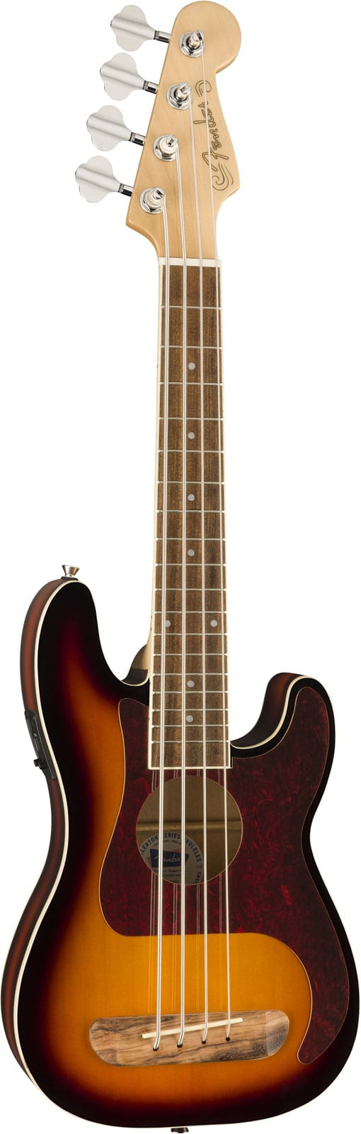 FENDER FULLERTON PRECISION BASS UKE WN TORTOISESHELL PICKGUARD 3-COLOR SUNBURST