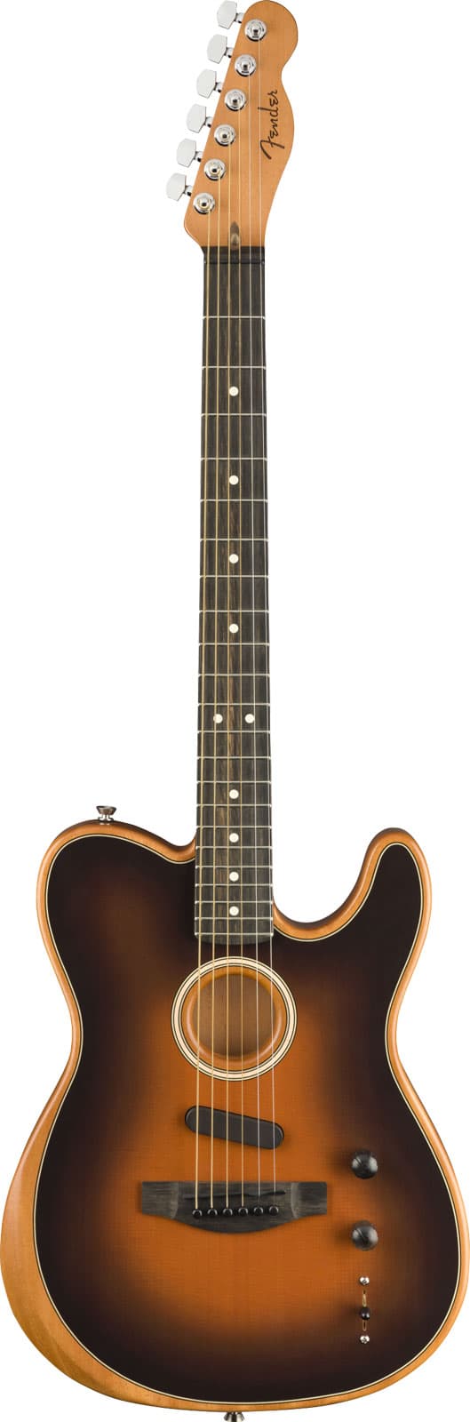 FENDER AMERICAN ACOUSTASONIC TELECASTER EBO, SUNBURST