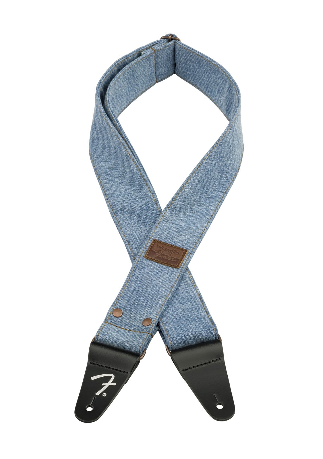 FENDER FENDER X WRANGLER RIVETED DENIM STRAP LIGHT INDIGO